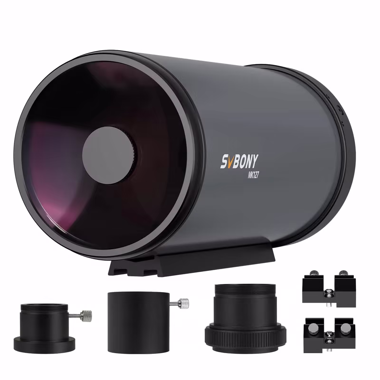 MK127 マクストフカセグレン式望遠鏡 F11.8 焦点距離1500mm 集光力254倍 分解能0.91秒 極限等級13等｜細部まで見逃さない高精細観測・天体撮影対応｜木星の縞模様・土星の環・深宇宙天体を鮮明に捉える127mm大口径 天体写真・惑星観察・二重星分離・銀河描写に最適