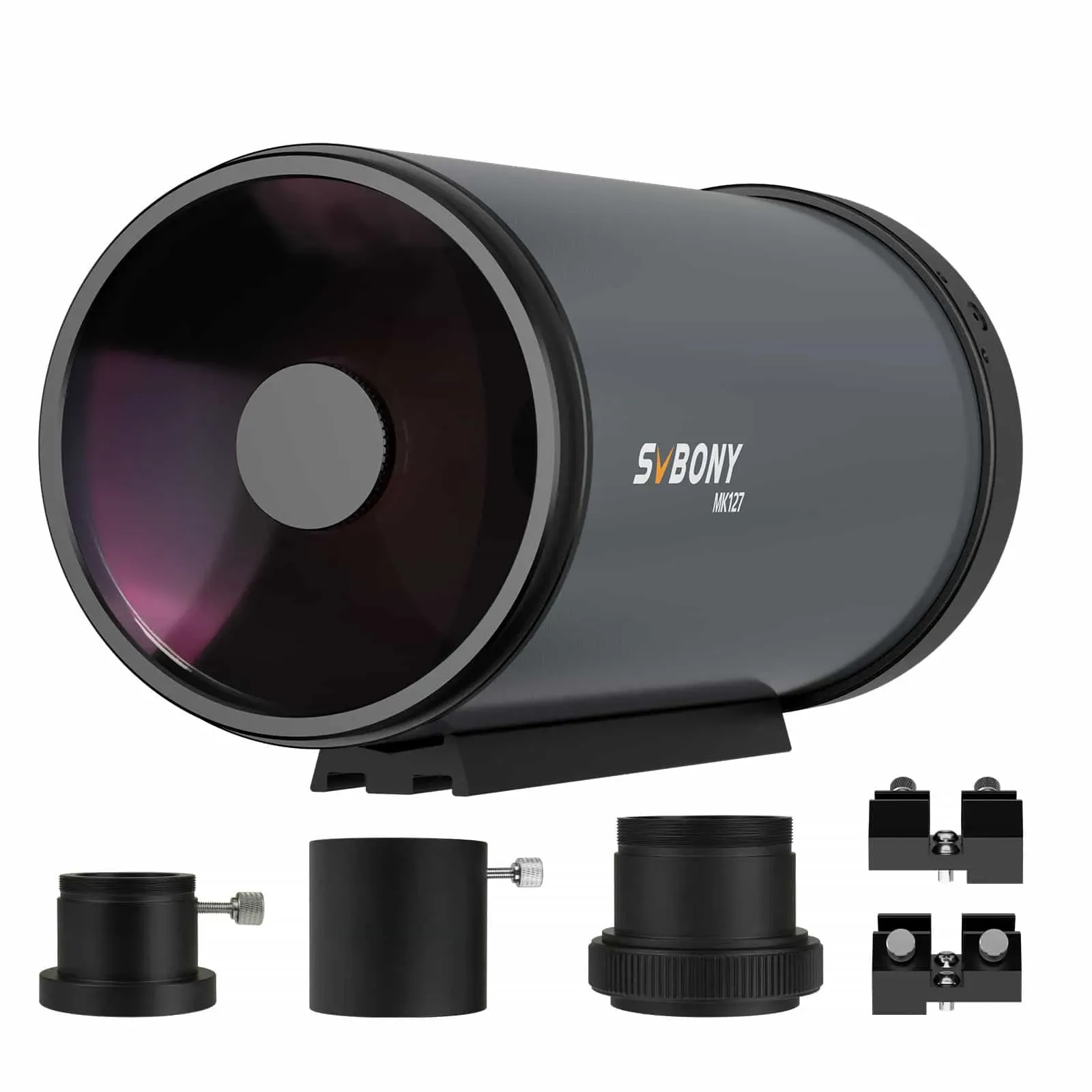 MK127 マクストフカセグレン式望遠鏡 F11.8 焦点距離1500mm 集光力254倍 分解能0.91秒 極限等級13等｜細部まで見逃さない高精細観測・天体撮影対応｜木星の縞模様・土星の環・深宇宙天体を鮮明に捉える127mm大口径 天体写真・惑星観察・二重星分離・銀河描写に最適
