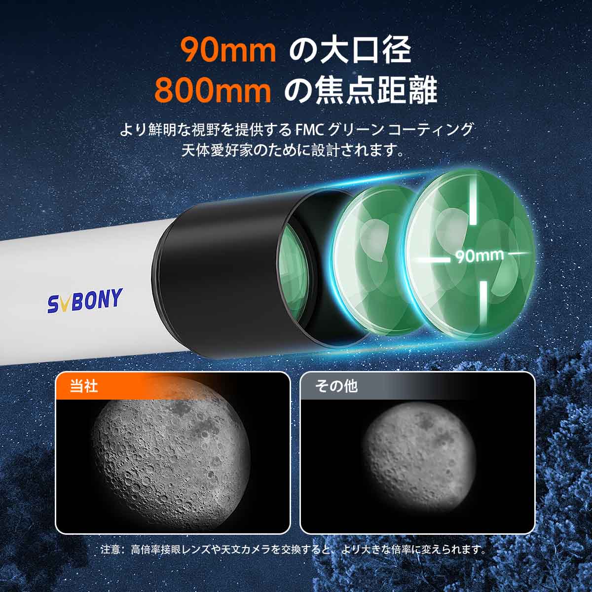 SV520長焦点比望遠鏡キット 天体望遠鏡セット 学習望遠鏡キット初心者 