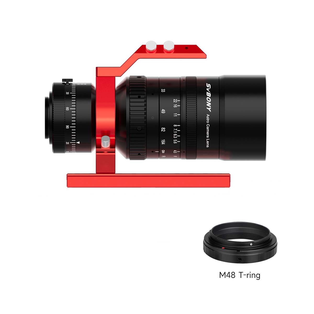 SV555 アストログラフセット APO 54mm f/4.5 天体写真カメラレンズ（DSLR Tリング付き）