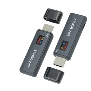 TransAir1 (ST2)HDワイヤレス映像システムHDMI 無線 送受信機セット 送信機*1＋受信機*1 小型  1080P/5Ghz 収納に便利  無線化 50m安定転送距離  超低遅延 挿すだけ使える