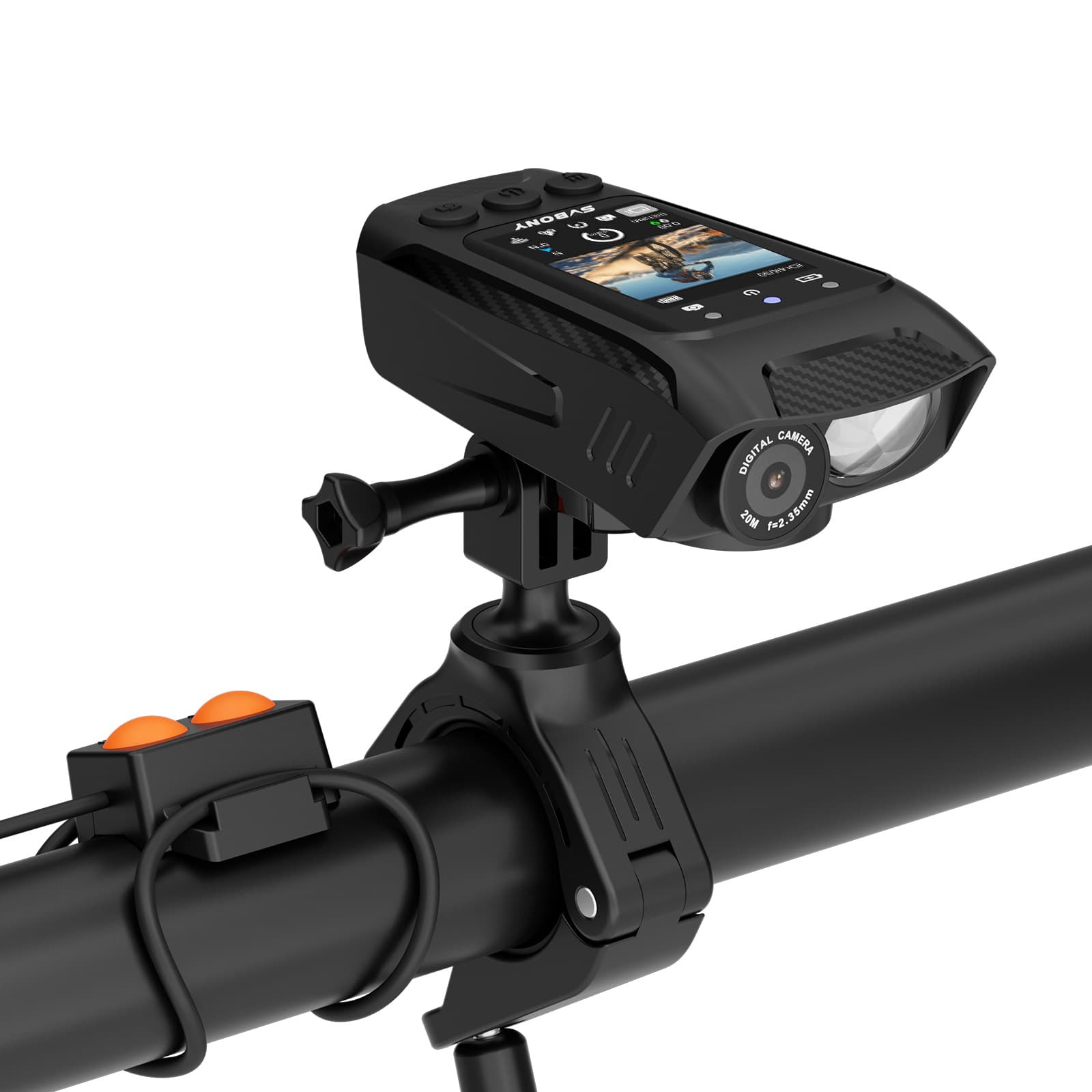 ACT30自転車用アクションカメラ バイク用アクションカメラ ウェアラブルカメラ GPS WiFi機能 EIS 6軸防振自転車用ライト スピーカー機能 30FPS 4Kビデオ 写真 タイムラプス 連続撮影 通常ビデオ ループ録画 高速モーション スローモーション サイクリング旅行 キャンプ旅行 アウトドアアクティビティ