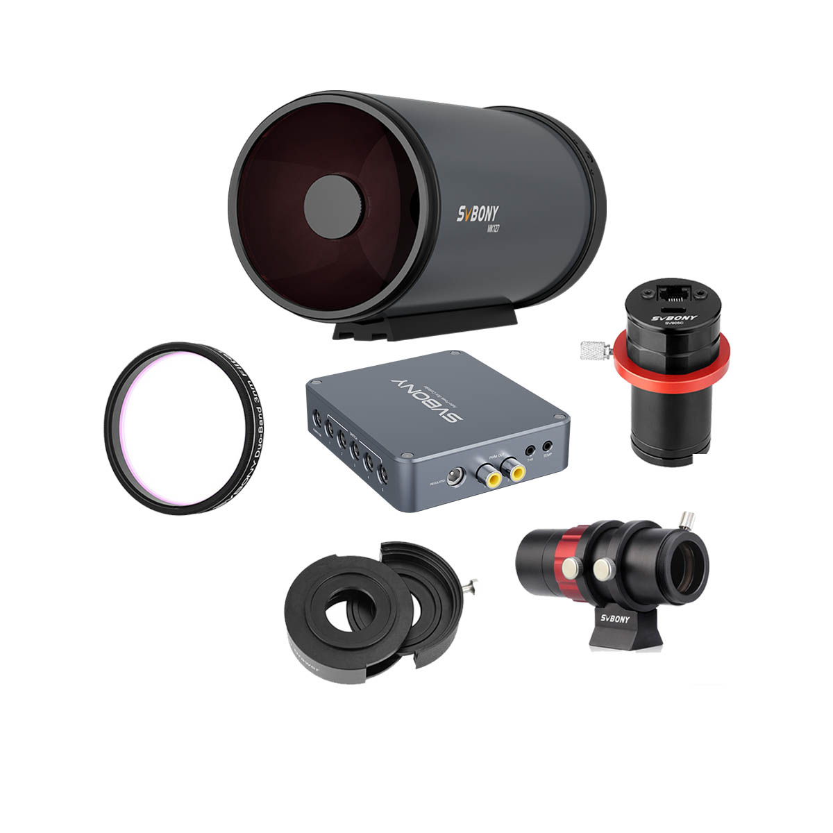 MK127天体撮影セット オートガイド撮影セット・SV241 Pro・SV220 3nm H-Alpha＆OIII フィルター付き