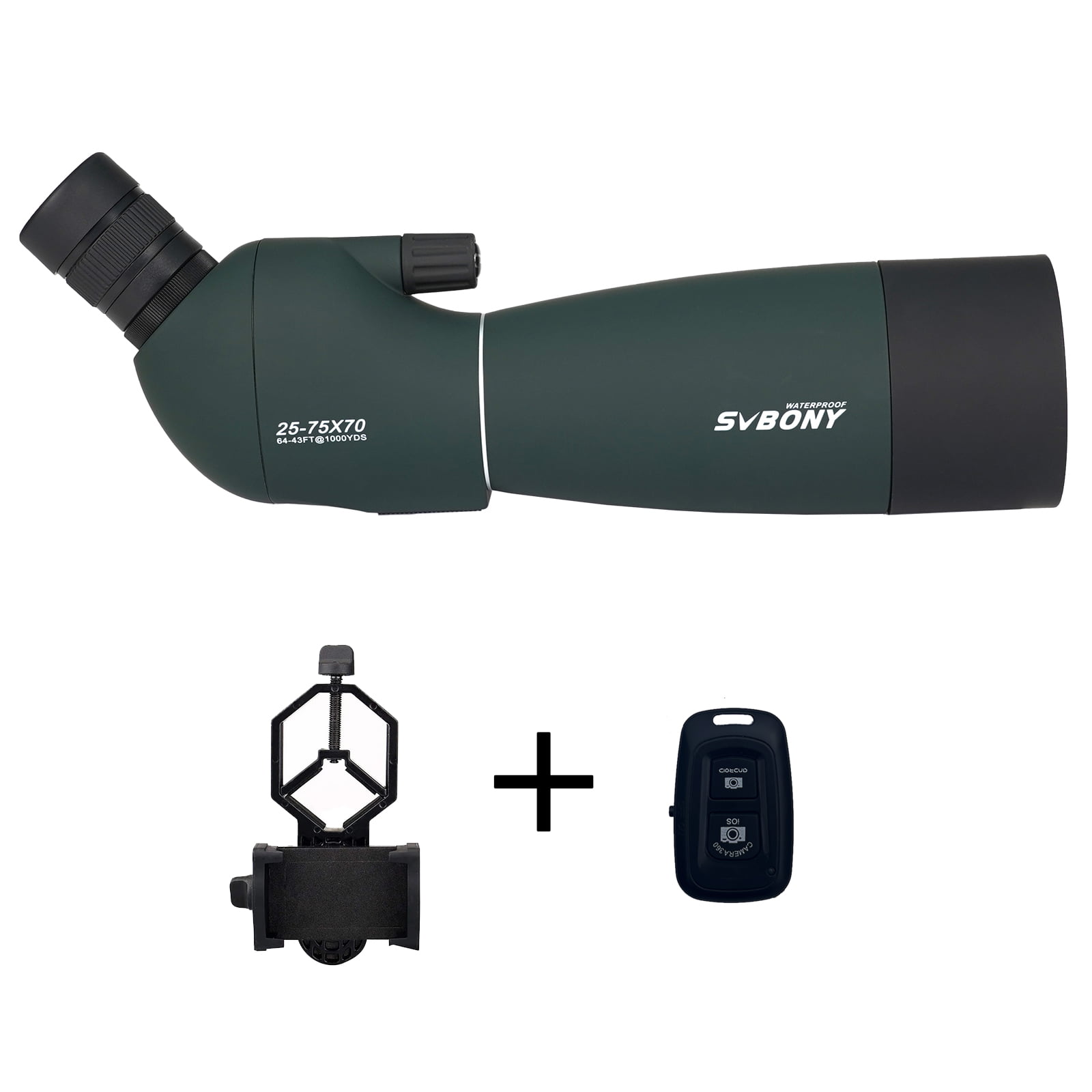 SVBONY SV28 PLUS フィールドスコープスマホ撮影セット 野鳥観察セット 野鳥撮影セット 卓上三脚付き