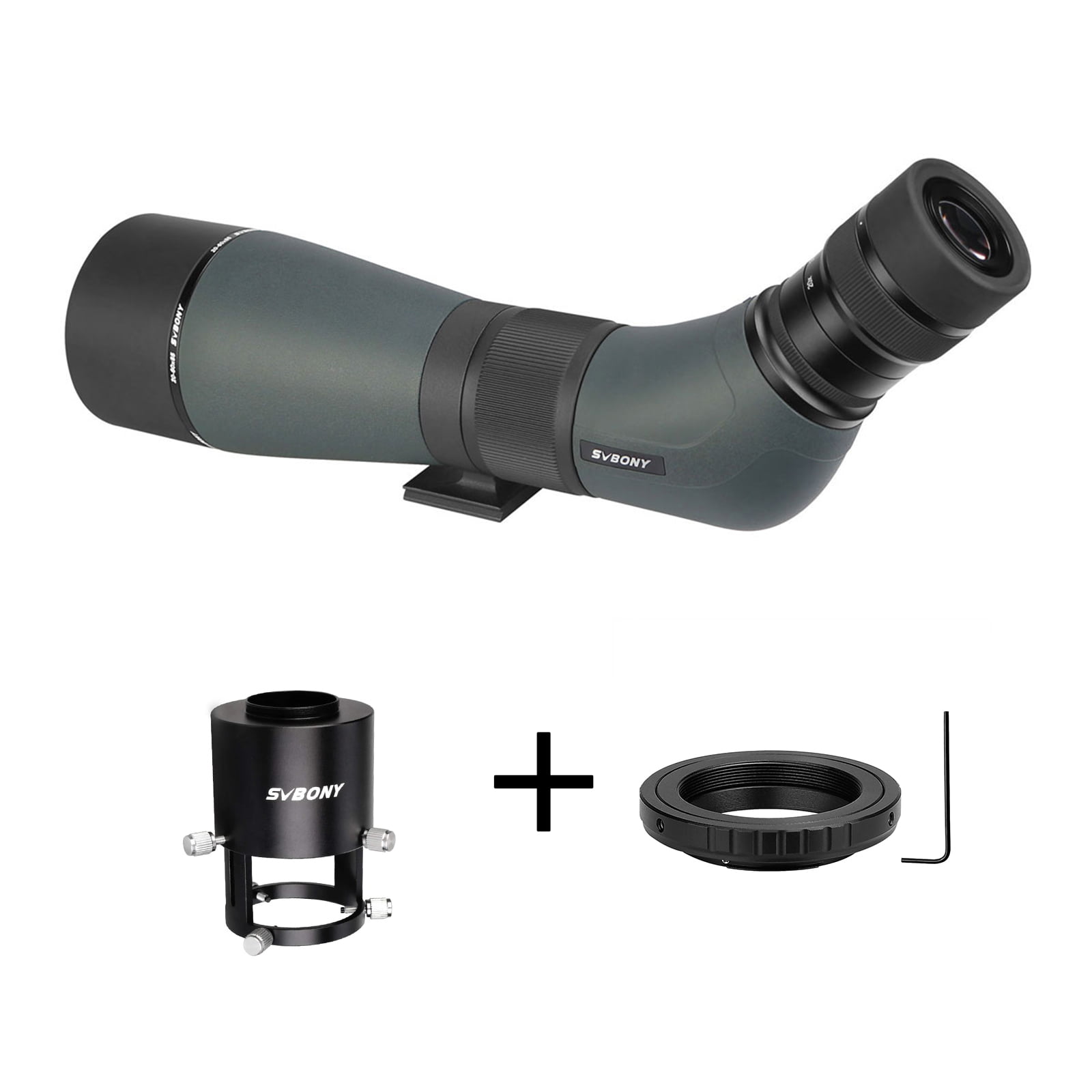 SVBONY SA405 フィールドスコープ デジタルカメラ撮影セットデジスコ スポッティングスコープ撮影セット 1.25インチ取り外し可能な接眼レンズ 野鳥撮影セット　