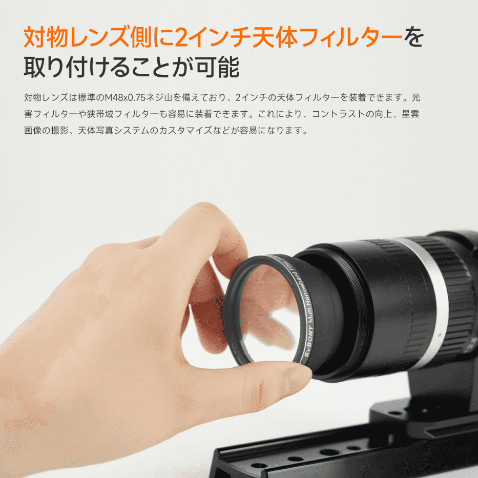 2インチフィルター取り付け